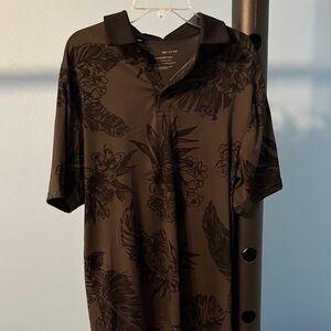 Under Armour Black Floral Polo Shirt